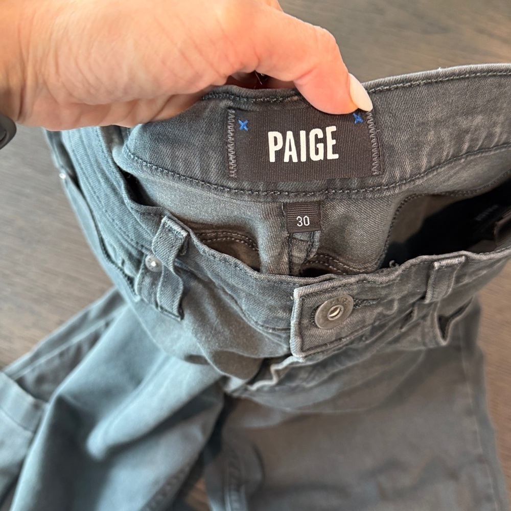 PAIGE Men's Slate Slim Jeans - Picture 4 of 6